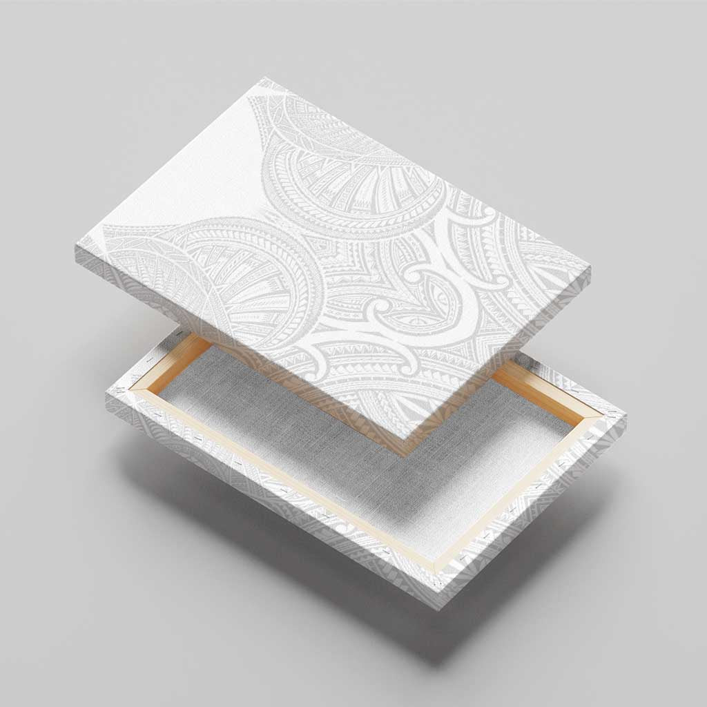 Samoan Traditional Art Tattoos Canvas Wall Art Tatau Roman Reigns White Color - Polynesian Pride