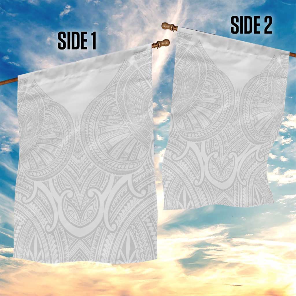 Samoan Traditional Art Tattoos Garden Flag Tatau Roman Reigns White Color - Polynesian Pride