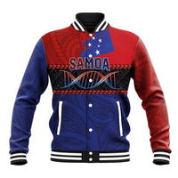 Personalised Samoan DNA-Proud of Samoa Baseball Jacket Polynesian Patterns - Polynesian Pride