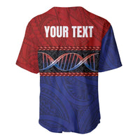 Personalised Samoan DNA-Proud of Samoa Baseball Jersey Polynesian Patterns - Polynesian Pride