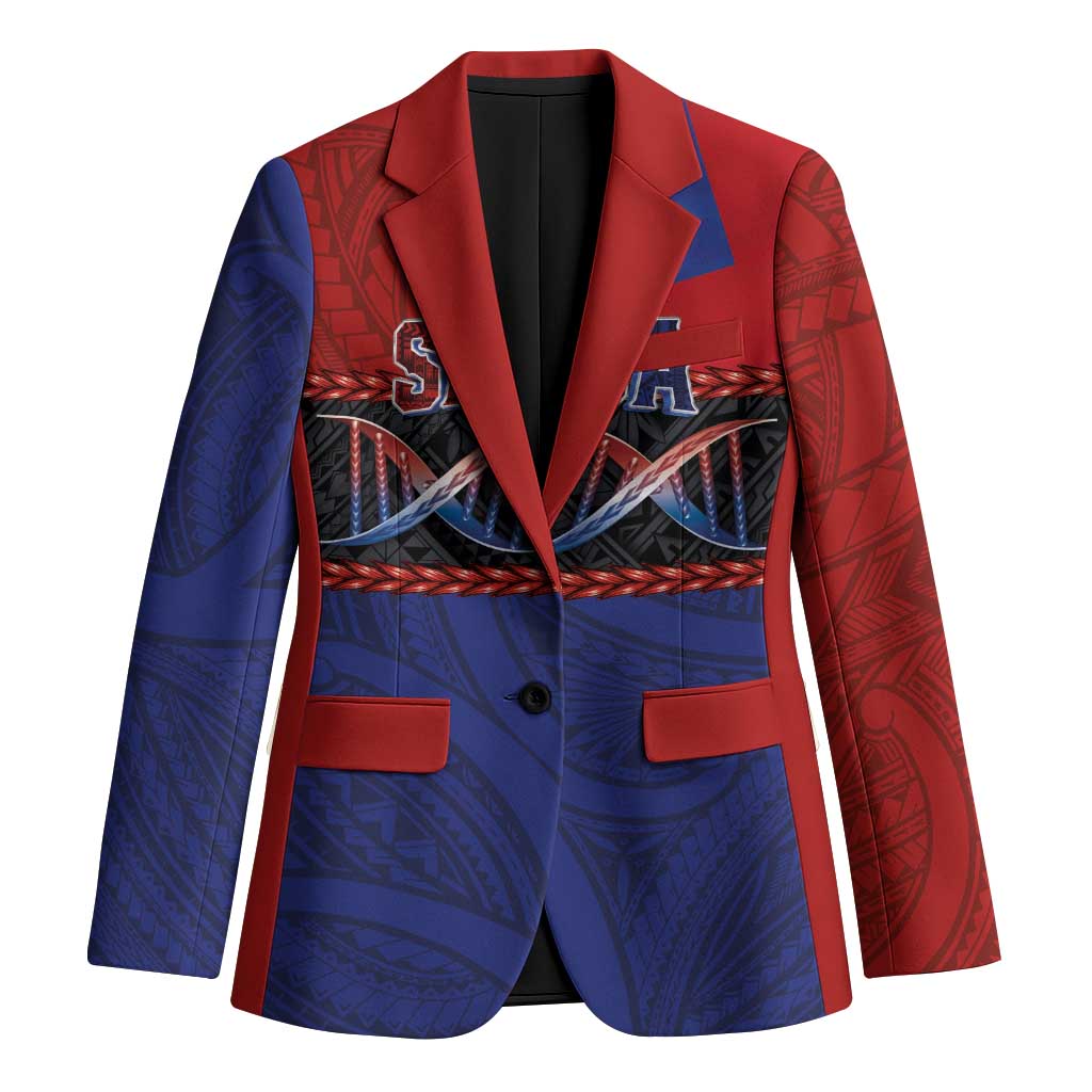 Personalised Samoan DNA-Proud of Samoa Blazer Polynesian Patterns - Polynesian Pride
