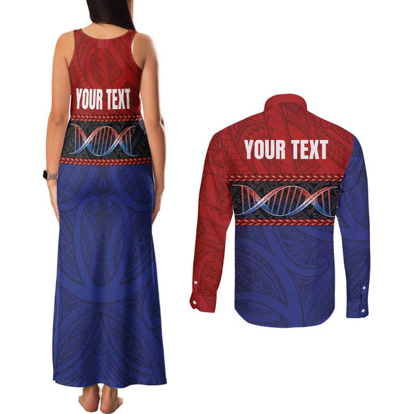 Personalised Samoan DNA-Proud of Samoa Couples Matching Tank Maxi Dress ...