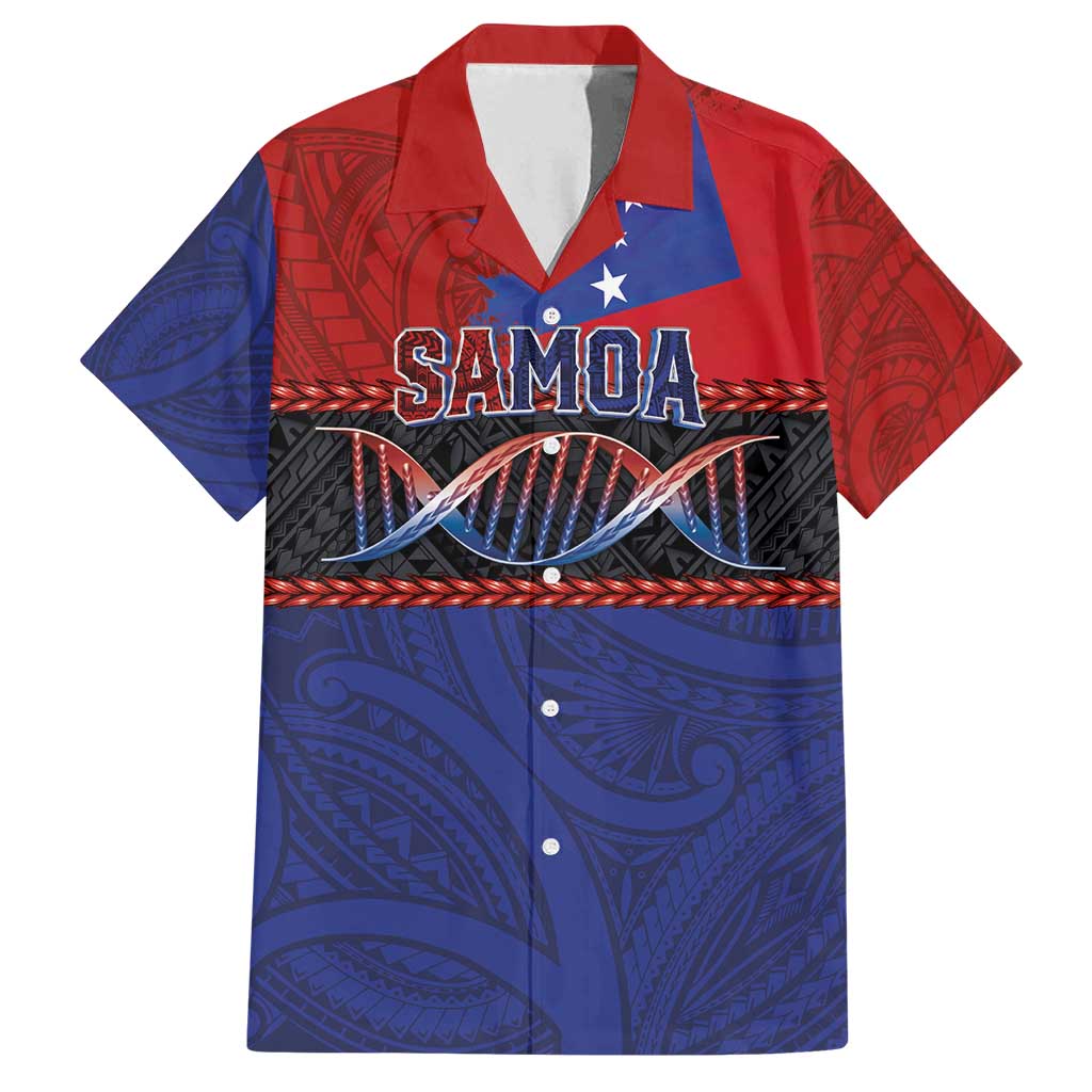 Personalised Samoan DNA-Proud of Samoa Family Matching Tank Maxi Dress and Hawaiian Shirt Polynesian Patterns - Polynesian Pride