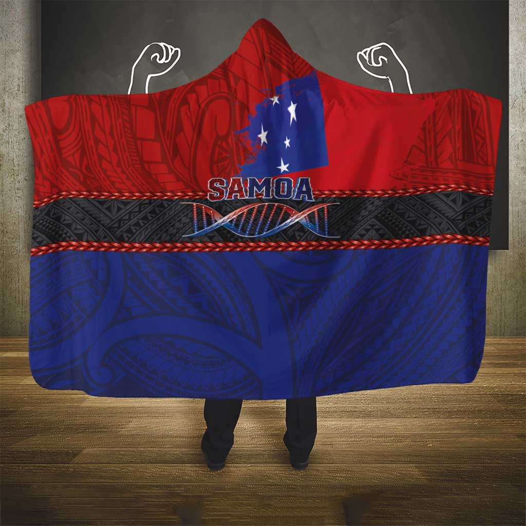 Samoan DNA-Proud of Samoa Hooded Blanket Polynesian Patterns - Polynesian Pride
