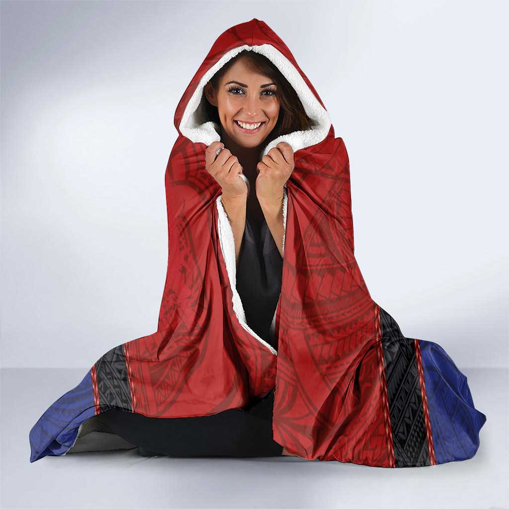 Samoan DNA-Proud of Samoa Hooded Blanket Polynesian Patterns - Polynesian Pride