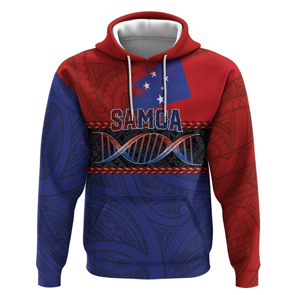 Personalised Samoan DNA-Proud of Samoa Hoodie Polynesian Patterns - Polynesian Pride