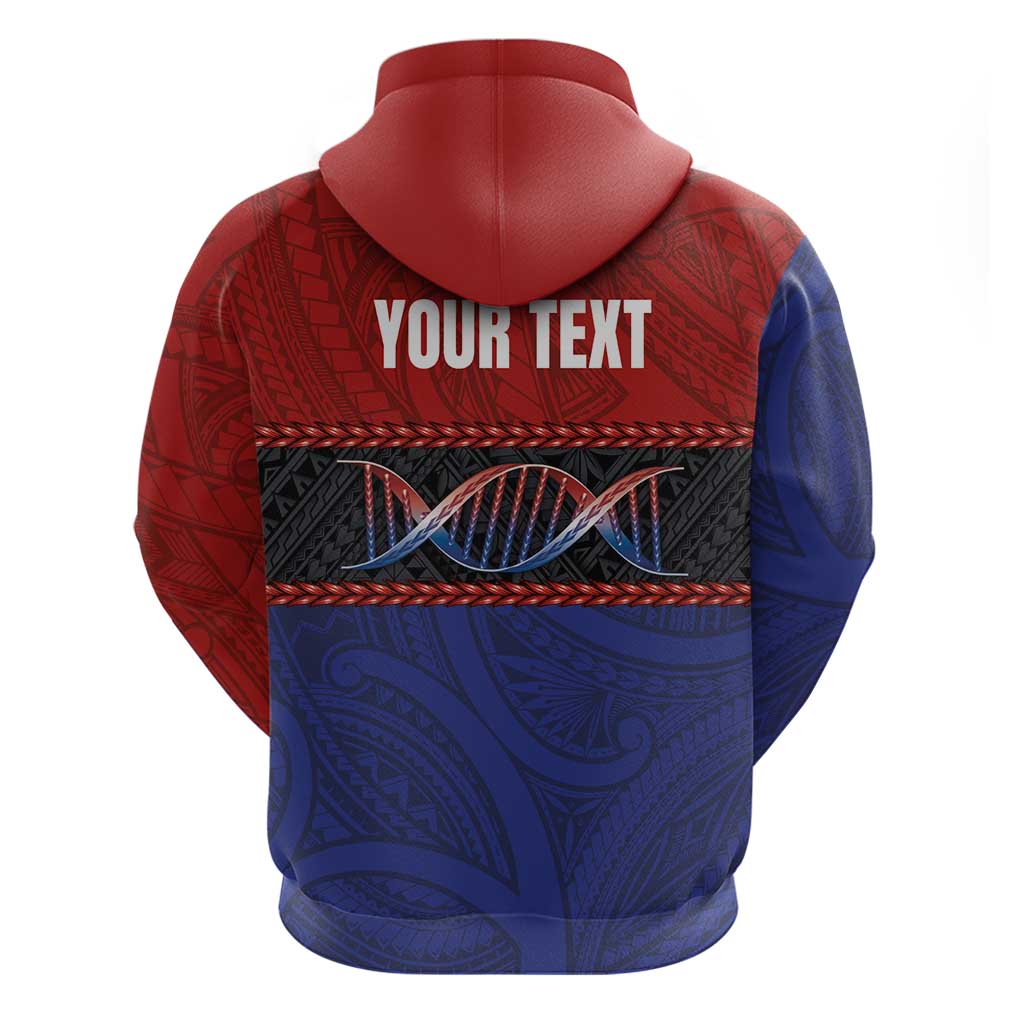 Personalised Samoan DNA-Proud of Samoa Hoodie Polynesian Patterns - Polynesian Pride