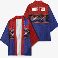 Personalised Samoan DNA-Proud of Samoa Kimono Polynesian Patterns - Polynesian Pride