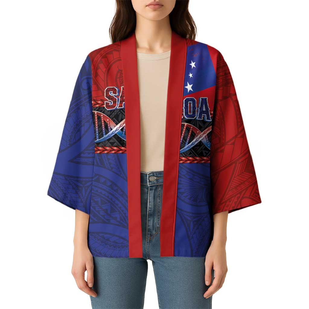 Personalised Samoan DNA-Proud of Samoa Kimono Polynesian Patterns - Polynesian Pride