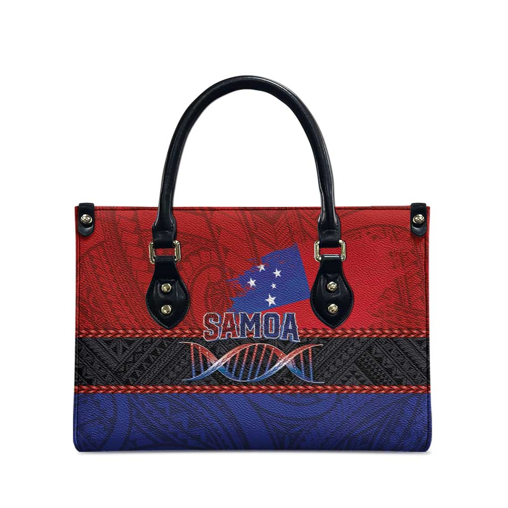 Samoan DNA-Proud of Samoa Leather Bag Polynesian Patterns - Polynesian Pride
