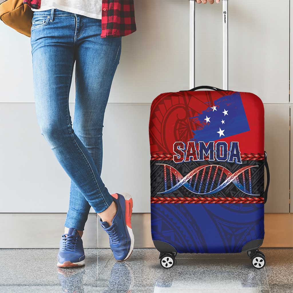 Samoan DNA-Proud of Samoa Luggage Cover Polynesian Patterns - Polynesian Pride