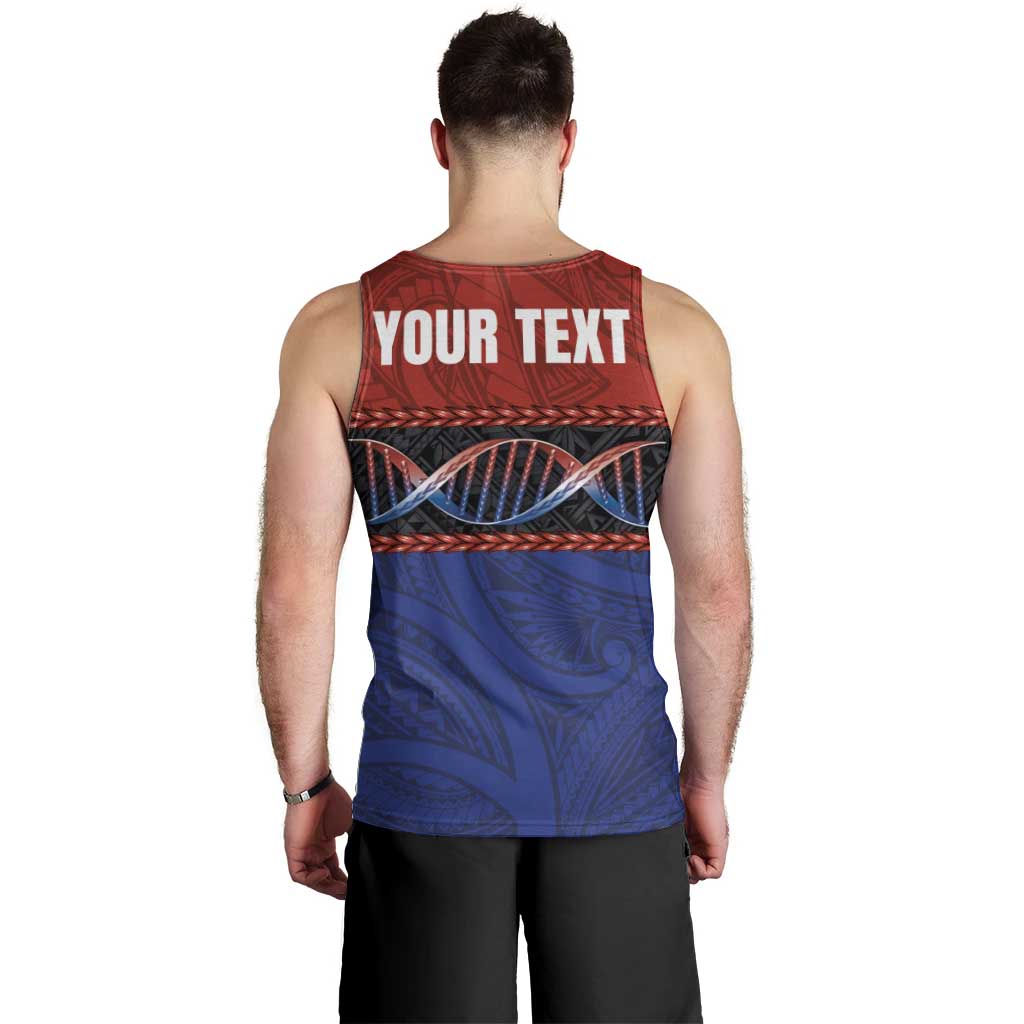 Personalised Samoan DNA-Proud of Samoa Men Tank Top Polynesian Patterns - Polynesian Pride