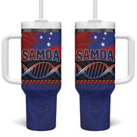 Samoan DNA-Proud of Samoa Tumbler With Handle Polynesian Patterns - Polynesian Pride