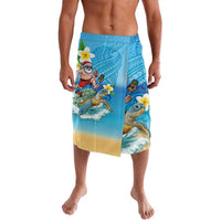 Polynesian Merry Christmas Lavalava Funny Santa with Sea Turtle Beach Plumeria - Polynesian Pride