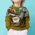 Hawaii James Campbell High School Kid Ugly Christmas Sweater Kakau Pattern Gold Color Version LT03 - Polynesian Pride