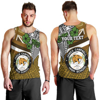 Hawaii James Campbell High School Men Tank Top Kakau Pattern Gold Color Version LT03 - Polynesian Pride