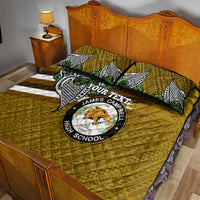 Hawaii James Campbell High School Quilt Bed Set Kakau Pattern Gold Color Version LT03 - Polynesian Pride