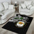 Hawaii James Campbell High School Area Rug Kakau Pattern Black Version LT03 - Polynesian Pride