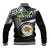 Hawaii James Campbell High School Baseball Jacket Kakau Pattern Black Version LT03 - Polynesian Pride
