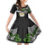 Hawaii James Campbell High School Kid Short Sleeve Dress Kakau Pattern Black Version LT03 KID Black - Polynesian Pride