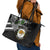 Hawaii James Campbell High School Leather Tote Bag Kakau Pattern Black Version LT03 - Polynesian Pride