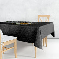 Hawaii James Campbell High School Tablecloth Kakau Pattern Black Version LT03 - Polynesian Pride