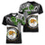 Hawaii James Campbell High School Women V Neck T Shirt Kakau Pattern Black Version LT03 - Polynesian Pride