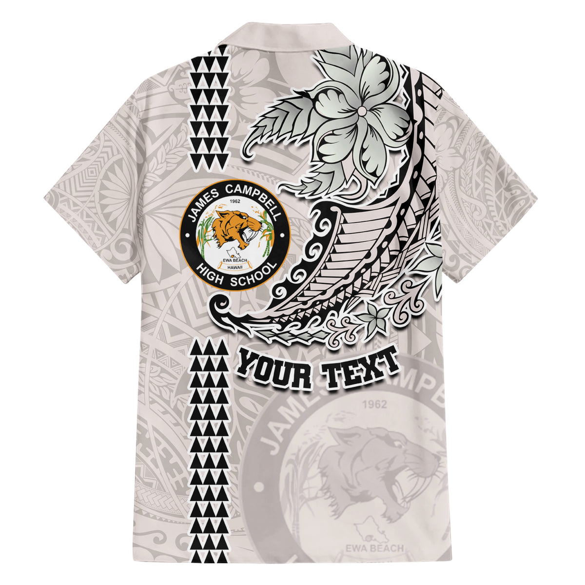 Custom Hawaii James Campbell High School Hawaiian Shirt Tribal Kakau Pattern LT03 - Polynesian Pride