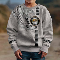 Custom Hawaii James Campbell High School Kid Ugly Christmas Sweater Tribal Kakau Pattern LT03 - Polynesian Pride