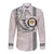 Custom Hawaii James Campbell High School Long Sleeve Button Shirt Tribal Kakau Pattern LT03 Unisex White - Polynesian Pride