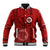 Hawaii Kahuku High & Intermediate School Baseball Jacket Tribal Kakau Pattern LT03 Unisex Red - Polynesian Pride