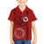 Hawaii Kahuku High & Intermediate School Family Matching Puletasi Dress and Hawaiian Shirt Tribal Kakau Pattern LT03 Son's Shirt Red - Polynesian Pride