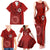 Hawaii Kahuku High & Intermediate School Family Matching Tank Maxi Dress and Hawaiian Shirt Tribal Kakau Pattern LT03 - Polynesian Pride