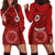 Hawaii Kahuku High & Intermediate School Hoodie Dress Tribal Kakau Pattern LT03 - Polynesian Pride