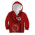 Hawaii Kahuku High & Intermediate School Kid Hoodie Tribal Kakau Pattern LT03 Zip Hoodie Red - Polynesian Pride