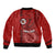 Hawaii Kahuku High & Intermediate School Sleeve Zip Bomber Jacket Tribal Kakau Pattern LT03 - Polynesian Pride