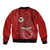 Hawaii Kahuku High & Intermediate School Sleeve Zip Bomber Jacket Tribal Kakau Pattern LT03 - Polynesian Pride