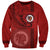 Hawaii Kahuku High & Intermediate School Sweatshirt Tribal Kakau Pattern LT03 Unisex Red - Polynesian Pride