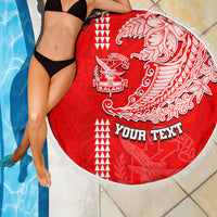 Hawaii Kalani High School Beach Blanket Tribal Kakau Pattern LT03 - Polynesian Pride