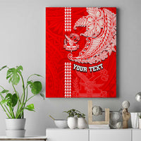 Hawaii Kalani High School Canvas Wall Art Tribal Kakau Pattern LT03 Red - Polynesian Pride