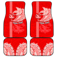 Hawaii Kalani High School Car Mats Tribal Kakau Pattern LT03 Red - Polynesian Pride