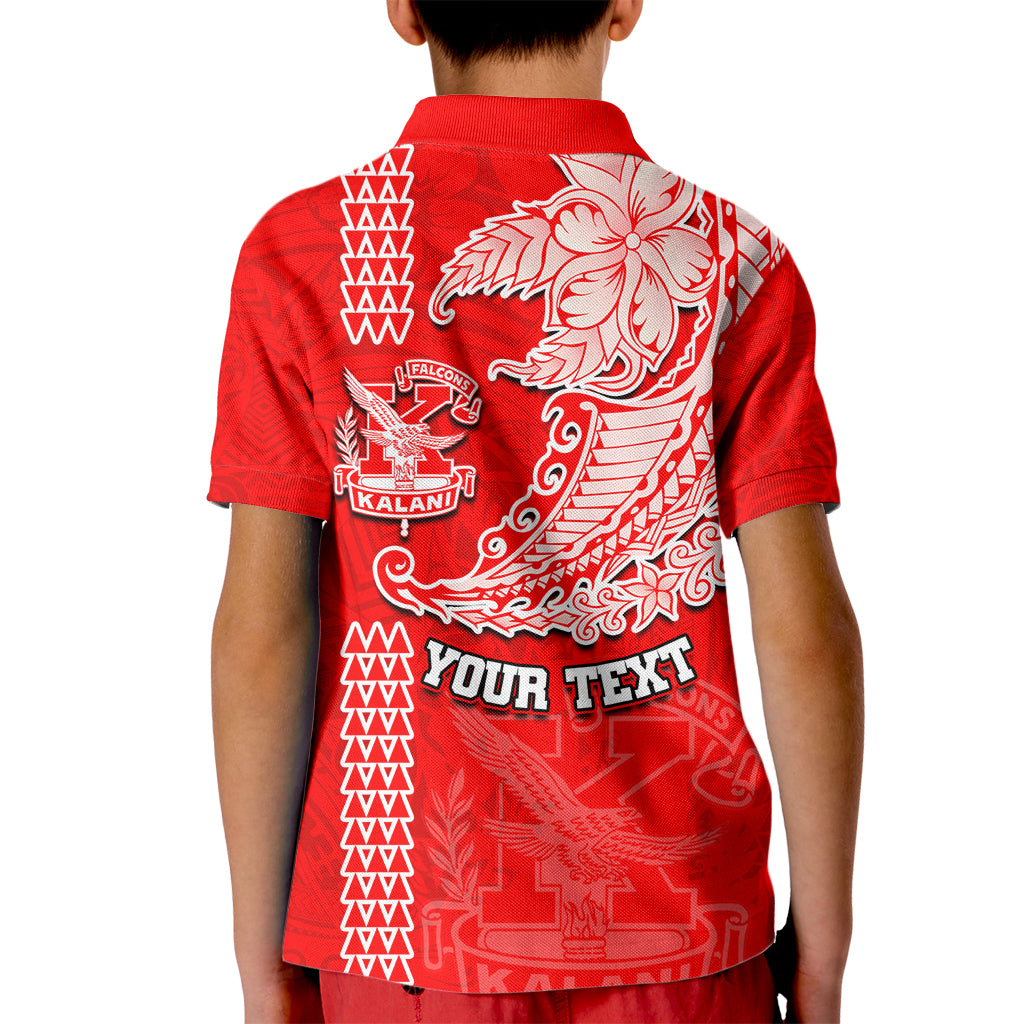 Hawaii Kalani High School Kid Polo Shirt Tribal Kakau Pattern LT03 - Polynesian Pride