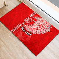 Hawaii Kalani High School Rubber Doormat Tribal Kakau Pattern LT03 - Polynesian Pride