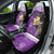 Custom New Zealand Womens Day Car Seat Cover Traditional Maori Woman Polynesian Pattern Purple Color LT03 - Polynesian Pride