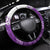 Custom New Zealand Womens Day Steering Wheel Cover Traditional Maori Woman Polynesian Pattern Purple Color LT03 Universal Fit Purple - Polynesian Pride