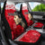 Custom New Zealand Womens Day Car Seat Cover Traditional Maori Woman Polynesian Pattern Red Color LT03 - Polynesian Pride