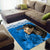 Custom New Zealand Womens Day Area Rug Traditional Maori Woman Polynesian Pattern Blue Color LT03 - Polynesian Pride
