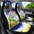 Custom Northern Mariana Islands Commonwealth Covenant Day Car Seat Cover Plumeria Flower Splash Style LT03 - Polynesian Pride