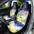 Custom Northern Mariana Islands Commonwealth Covenant Day Car Seat Cover Plumeria Flower Splash Style LT03 - Polynesian Pride