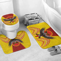 American Samoa Fautasi Race Bathroom Set Pago Pago-Aeto Samoan Tattoo and Eagle